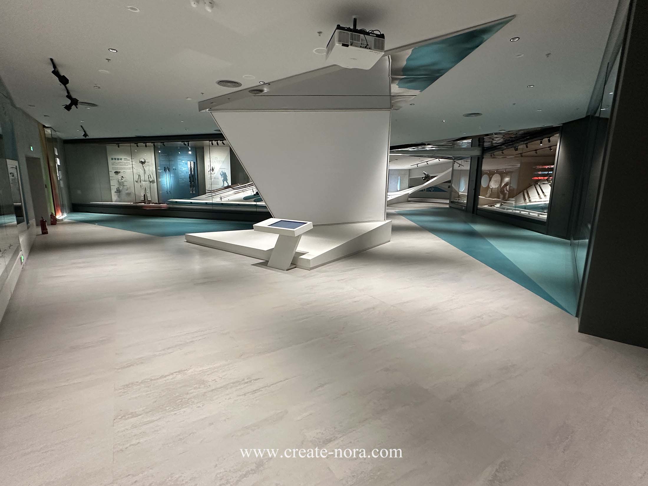 the photo of nora rubber flooring in winter sports Museum 13